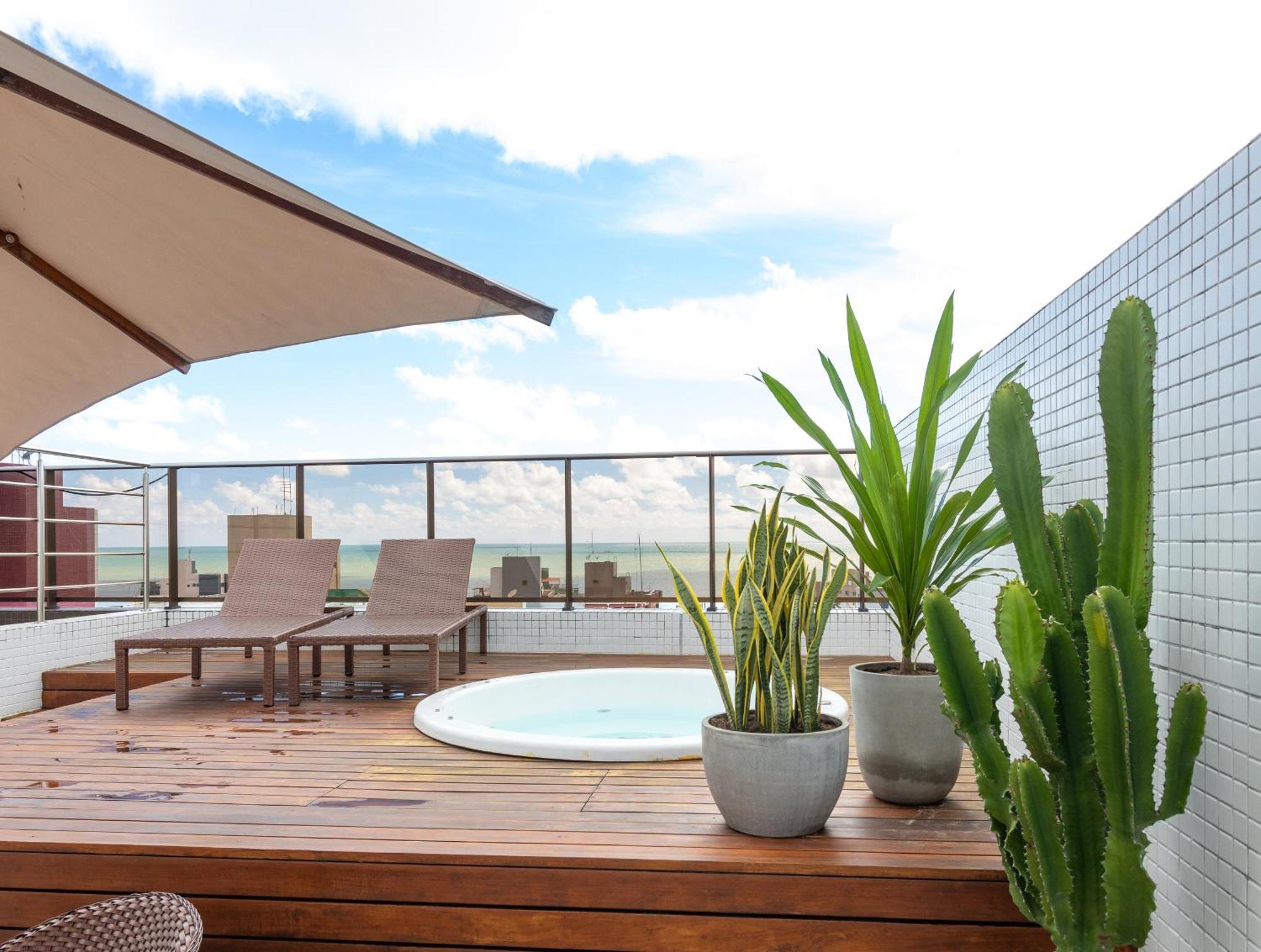 Cobertura Com Jacuzzi E Deslumbrante Vista Mar Apartment João Pessoa Екстериор снимка